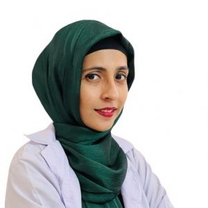 Dr Syeda Rida Hasan female dentist purdah